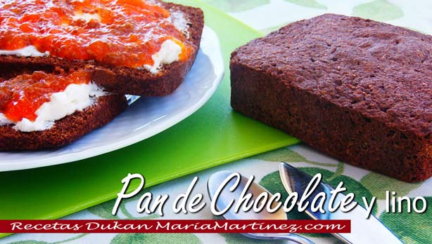 Pan Dukan de Lino y Chocolate {Desayuno dieta Dukan}